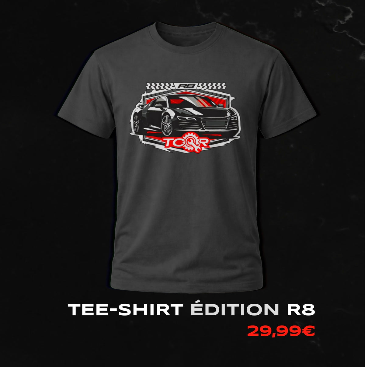 PACK 1 - T-Shirt TCQR Edition R8 CONCOURS