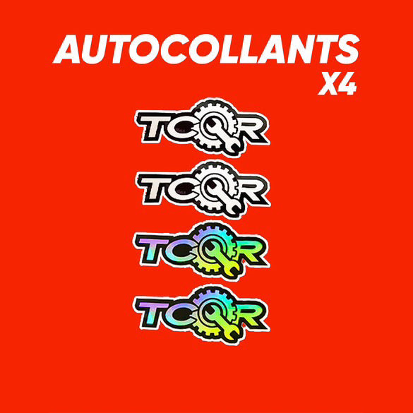 X4 Autocollants TCQR