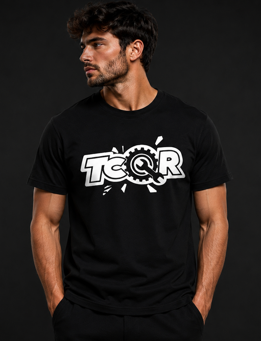 T-shirt TCQR logo street noir