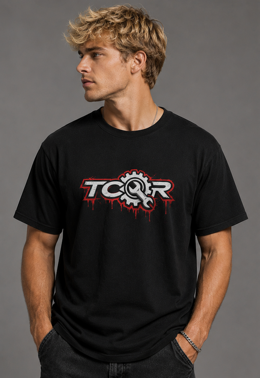 T-shirt TCQR Blood homme noir