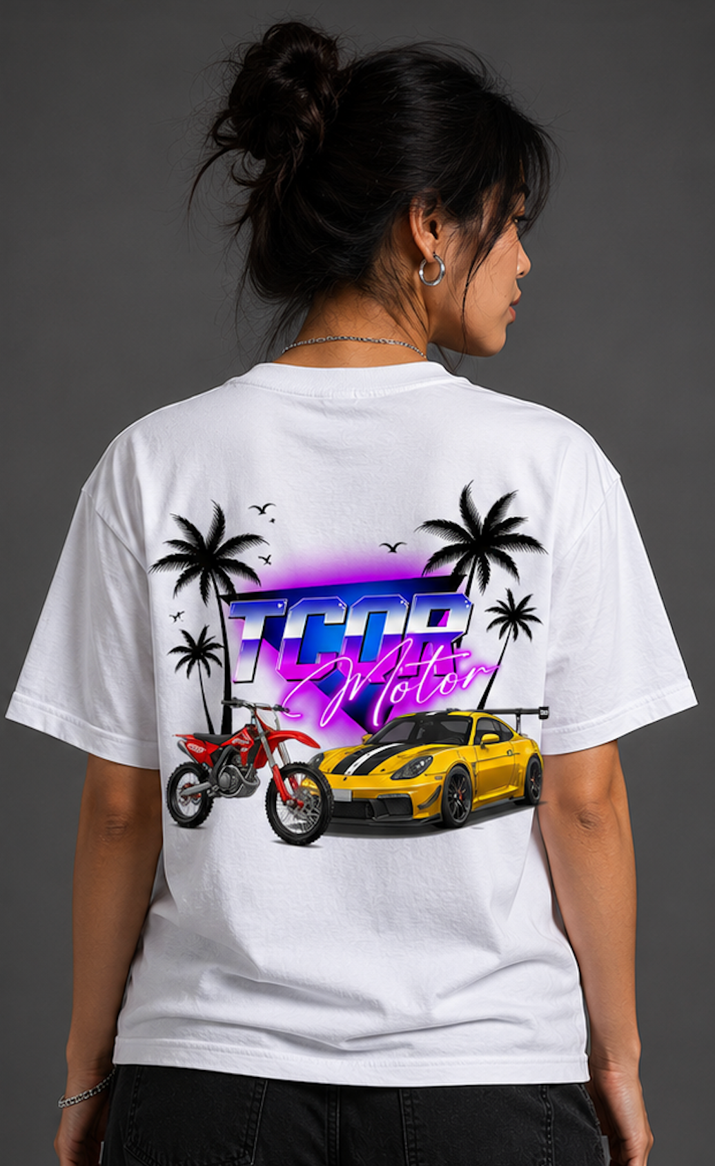 T-shirt TCQR Miami 2026 blanc