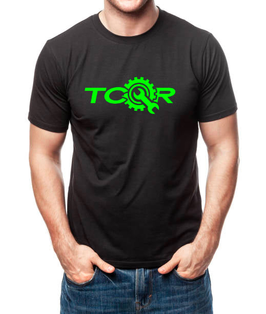 T-shirt TCQR Noir logo VERT