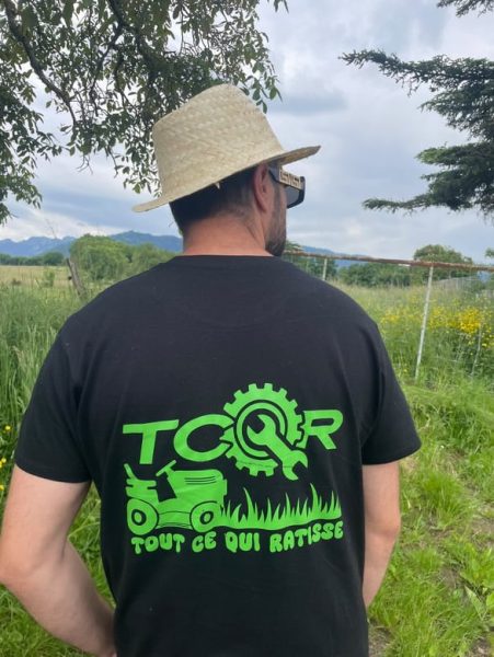 T-shirt TCQR Noir - Tout Ce Qui Ratisse - EDITION LIMITEE