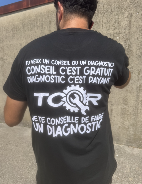 T-shirt TCQR Noir - Edition Spéciale - CONSEIL OU DIAGNOSTIC