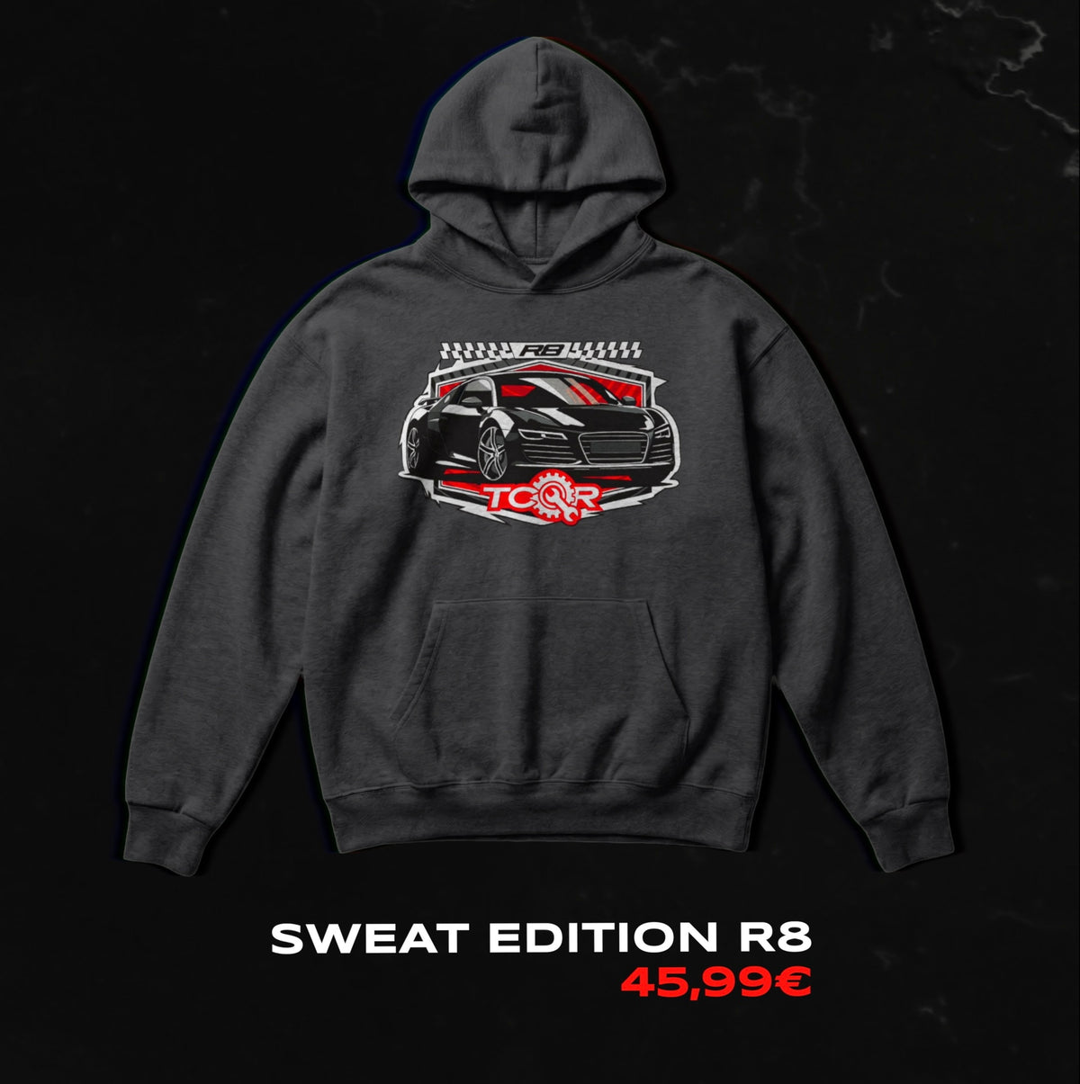 PACK 2 - Sweat à capuche TCQR Edition R8 CONCOURS